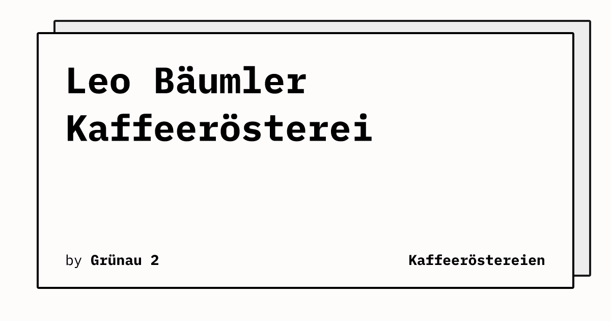 Bild von Leo Bäumler Kaffeerösterei