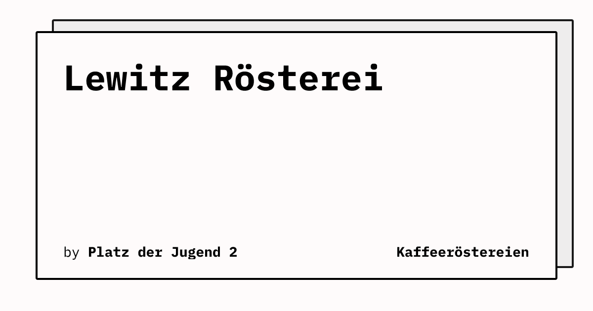 Bild von Lewitz Rösterei