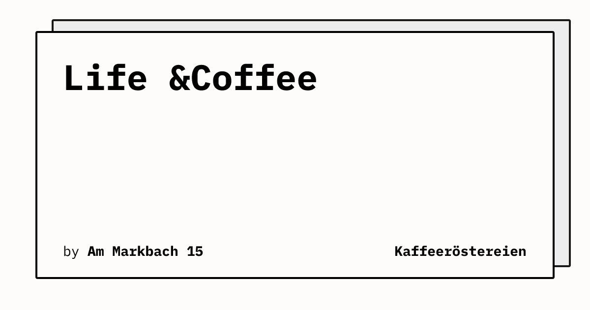 Bild von Life &Coffee