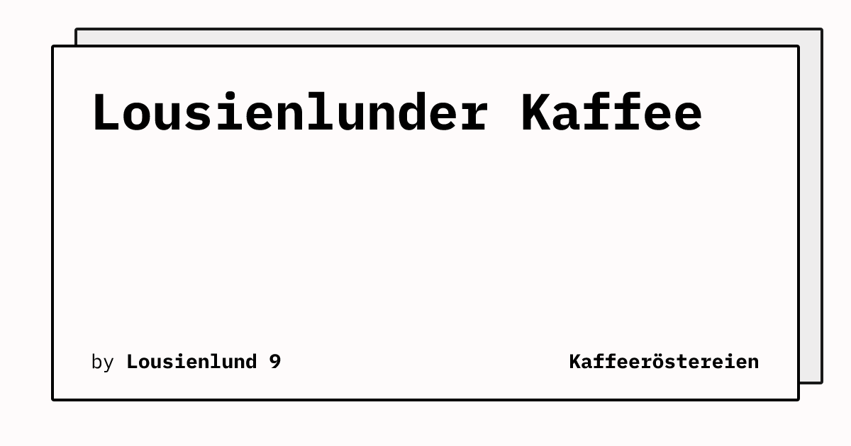 Bild von Lousienlunder Kaffee