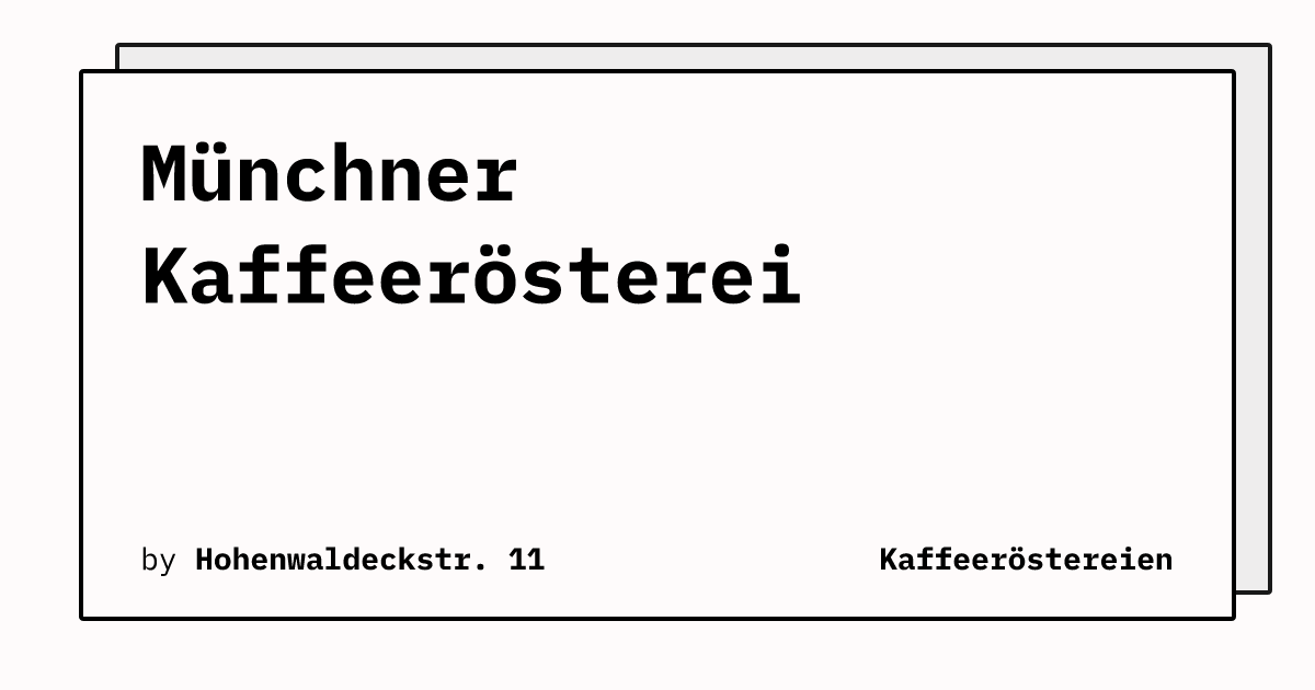 Bild von Münchner Kaffeerösterei