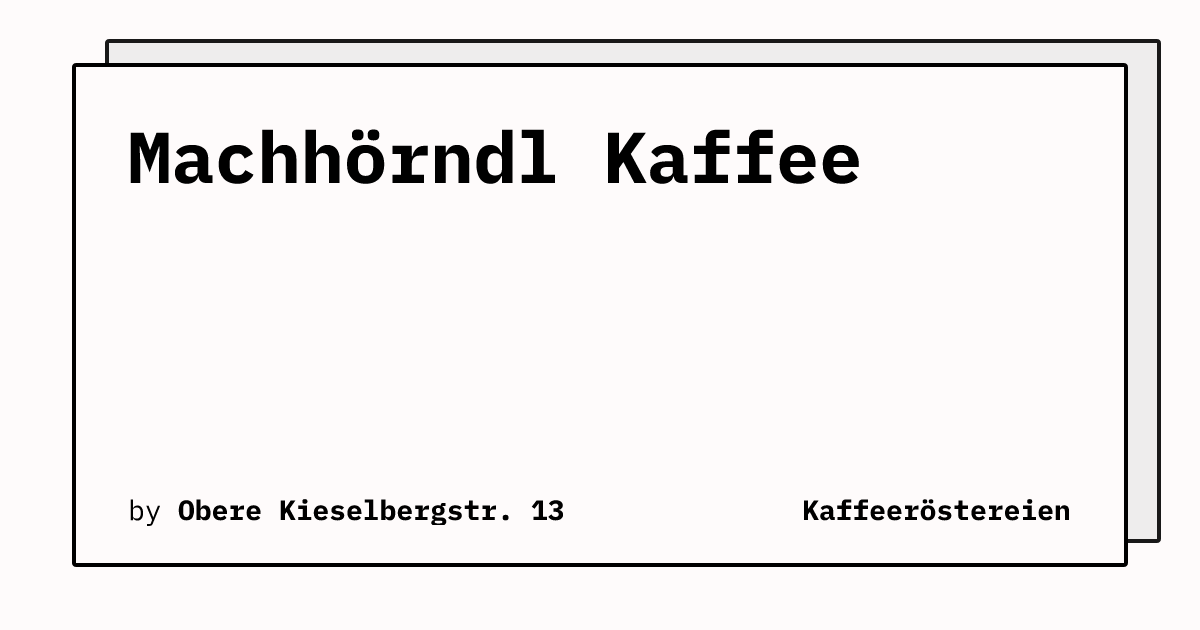 Bild von Machhörndl Kaffee