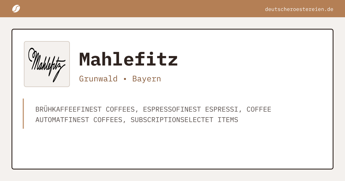 Logo of Mahlefitz