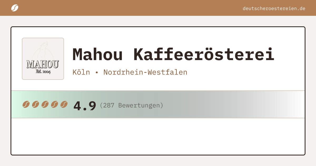 Logo of Mahou Kaffeerösterei