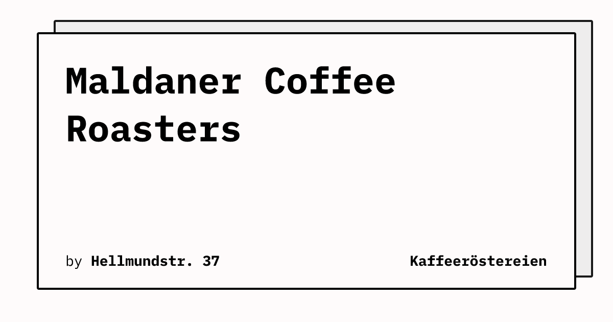 Bild von Maldaner Coffee Roasters