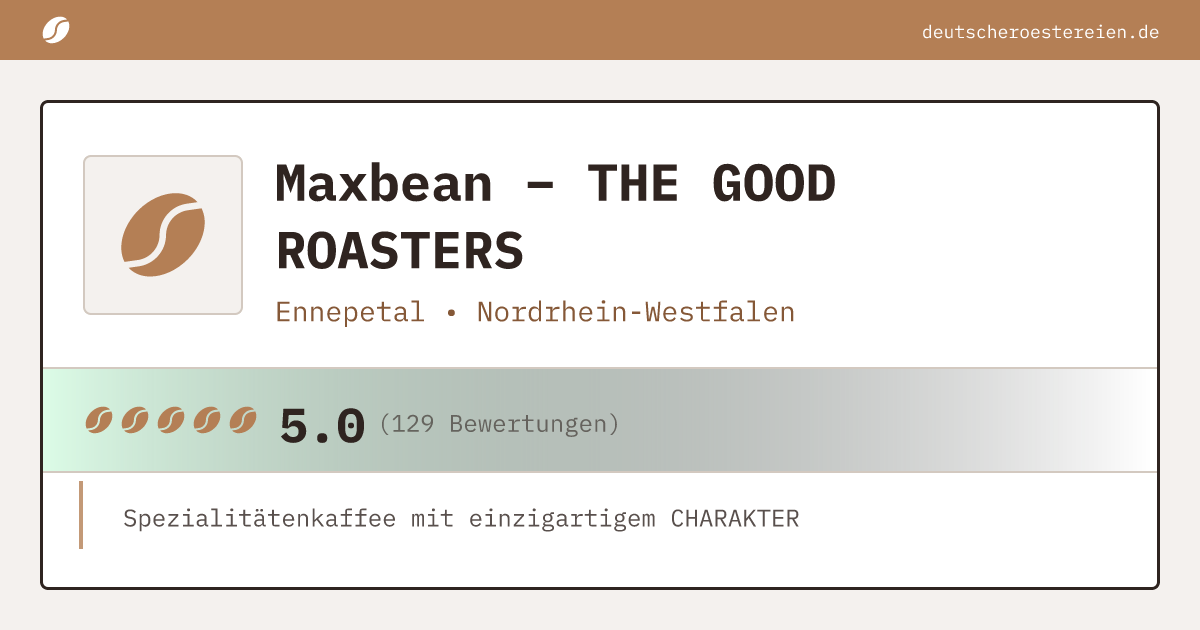 Bild von Maxbean – THE GOOD ROASTERS