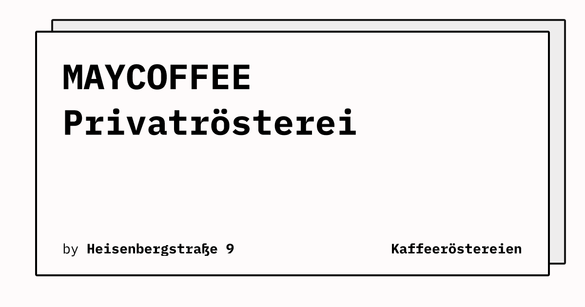 Bild von MAYCOFFEE Privatrösterei