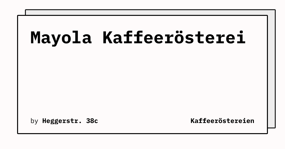 Bild von Mayola Kaffeerösterei