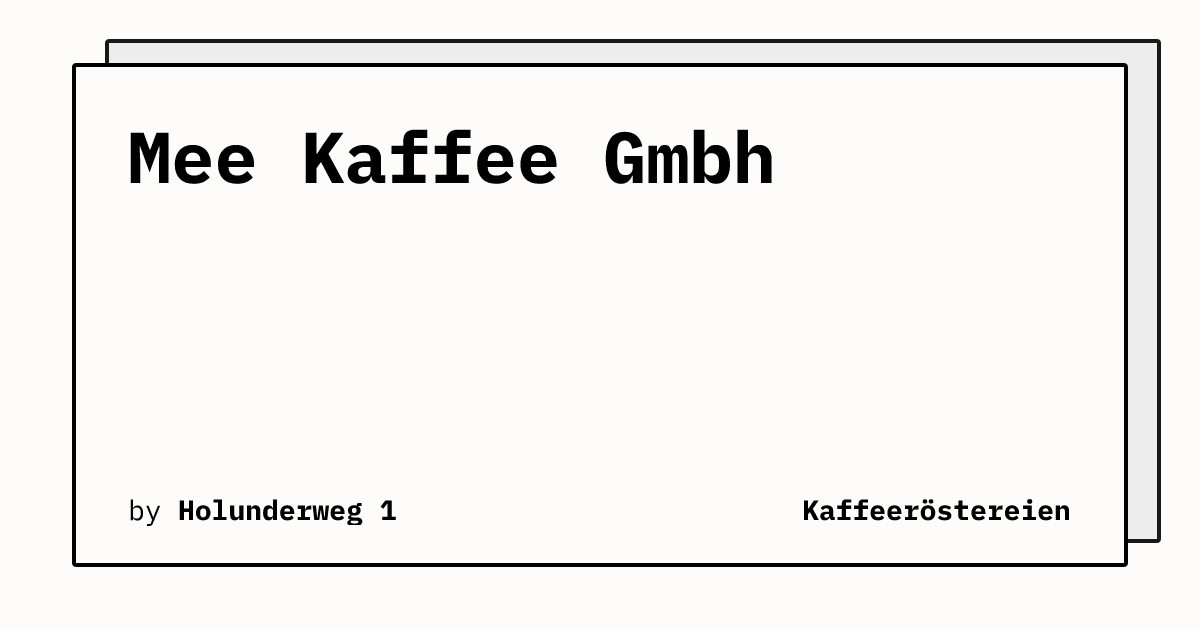 Bild von Mee Kaffee Gmbh