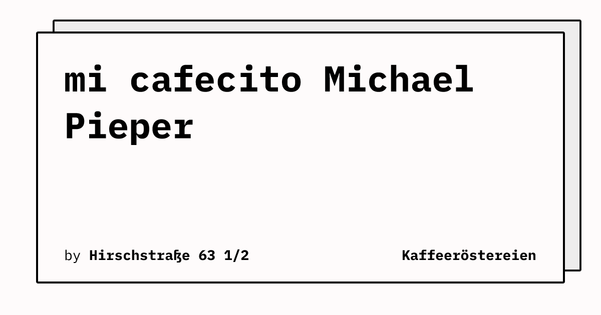 Bild von mi cafecito Michael Pieper