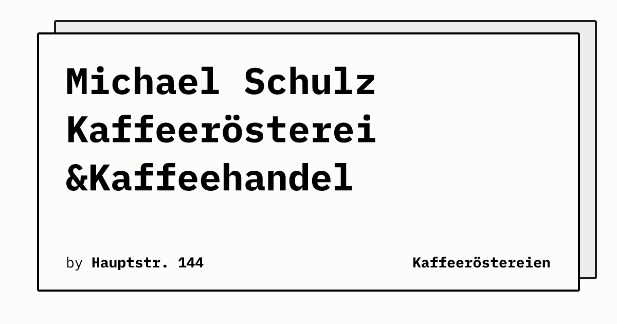 Bild von Michael Schulz Kaffeerösterei &Kaffeehandel