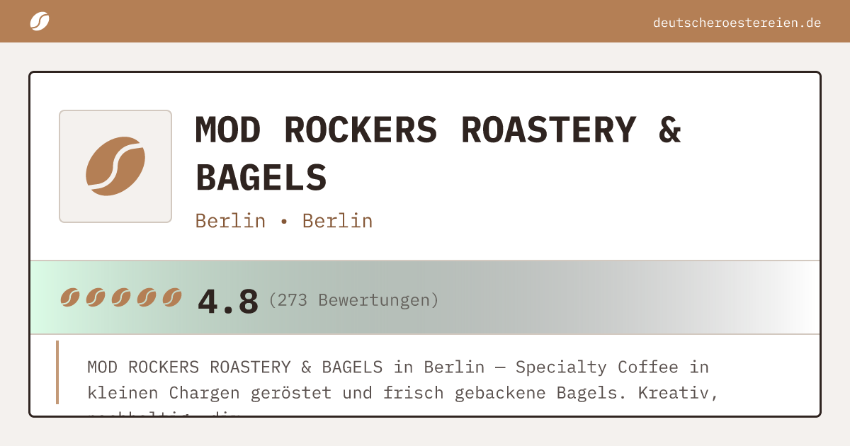 Logo of MOD ROCKERS ROASTERY & BAGELS