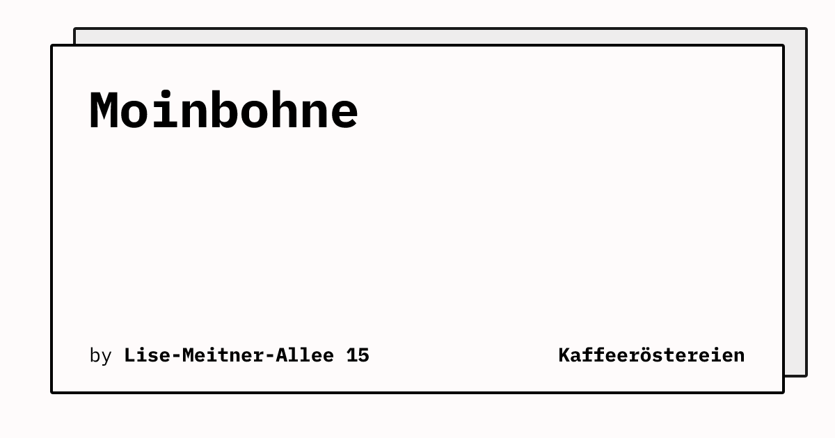 Bild von Moinbohne