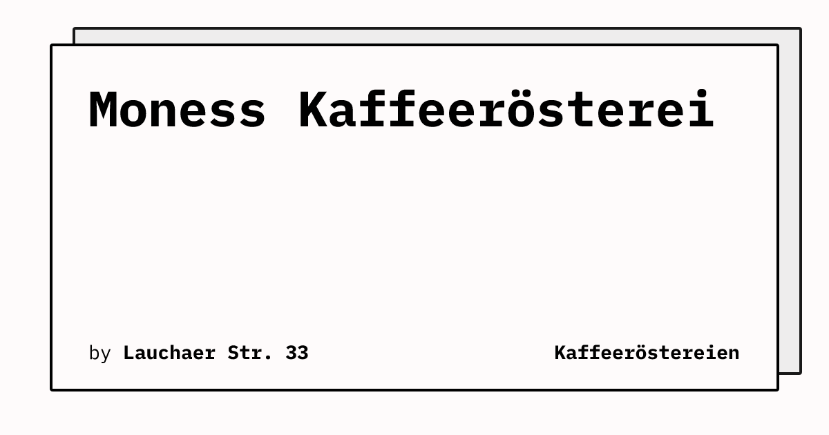 Bild von Moness Kaffeerösterei