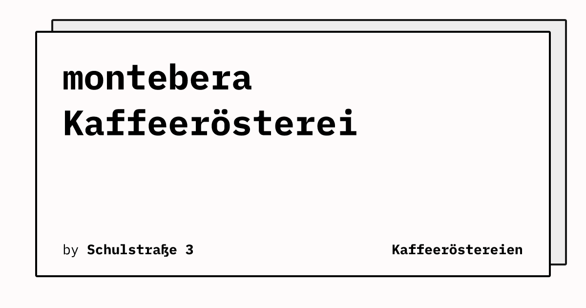 Bild von montebera Kaffeerösterei