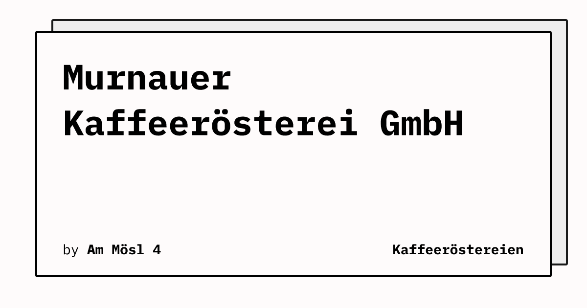 Bild von Murnauer Kaffeerösterei GmbH