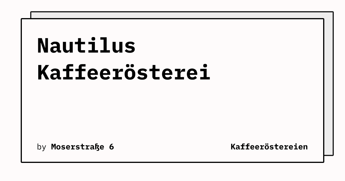 Bild von Nautilus Kaffeerösterei