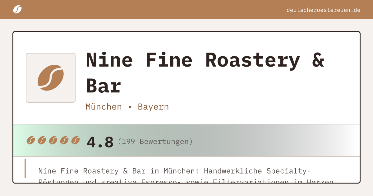 Logo of Nine Fine Roastery & Bar