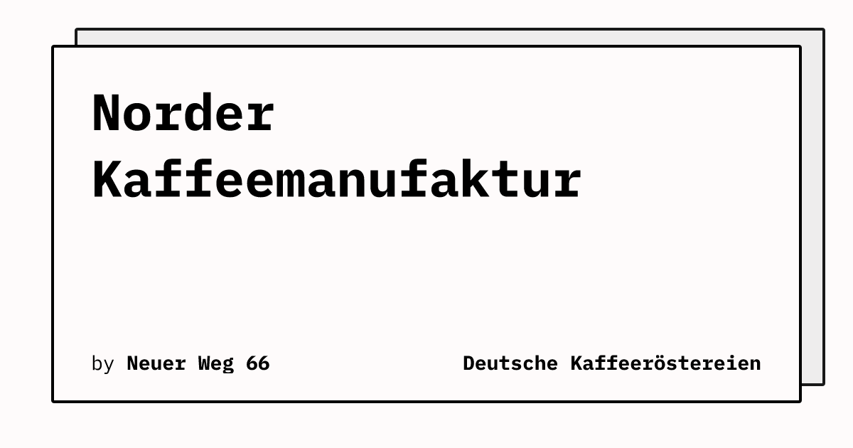 Bild von Norder Kaffeemanufaktur