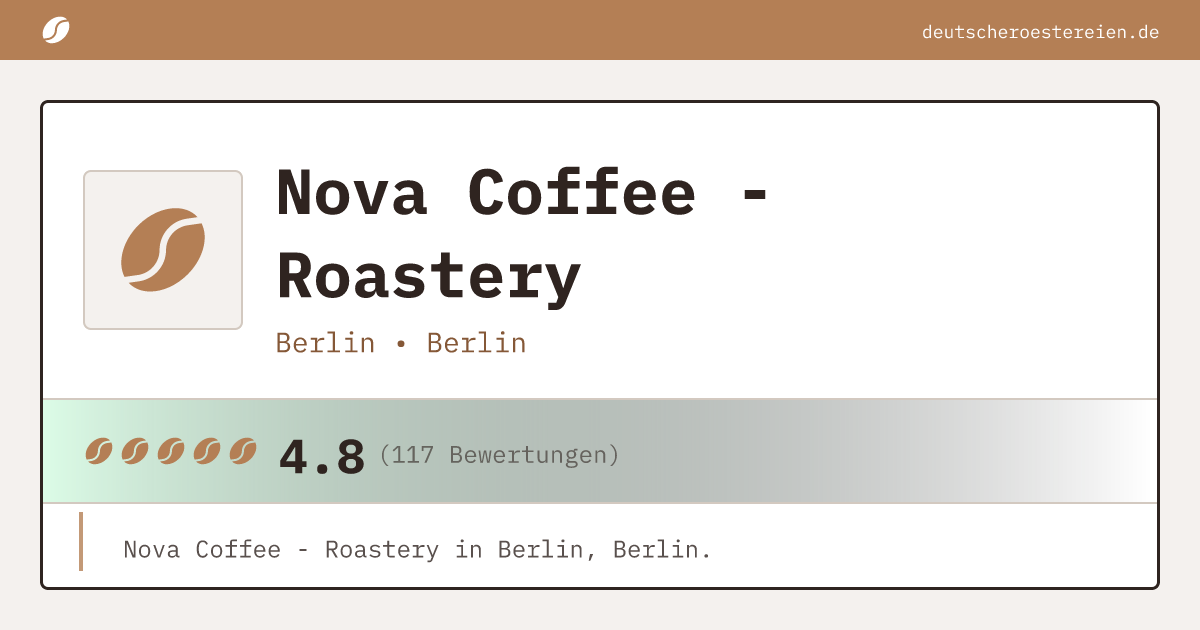 Logo of Nova Coffee - Roastery