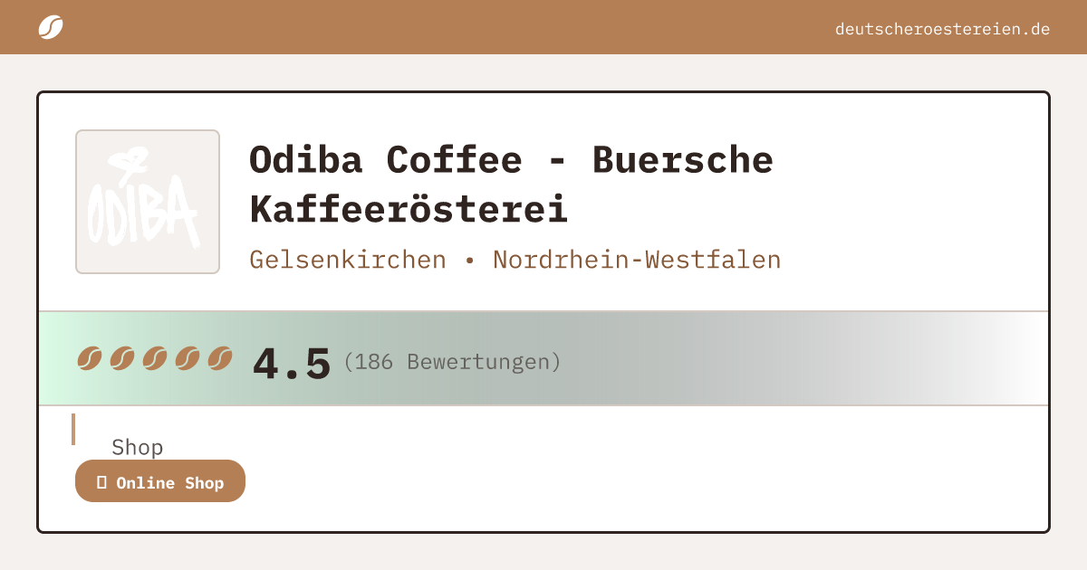 Bild von Odiba Coffee - Buersche Kaffeerösterei