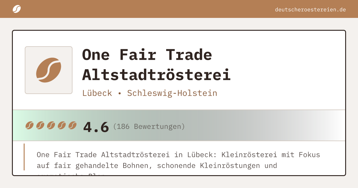 Bild von One Fair Trade Altstadtrösterei