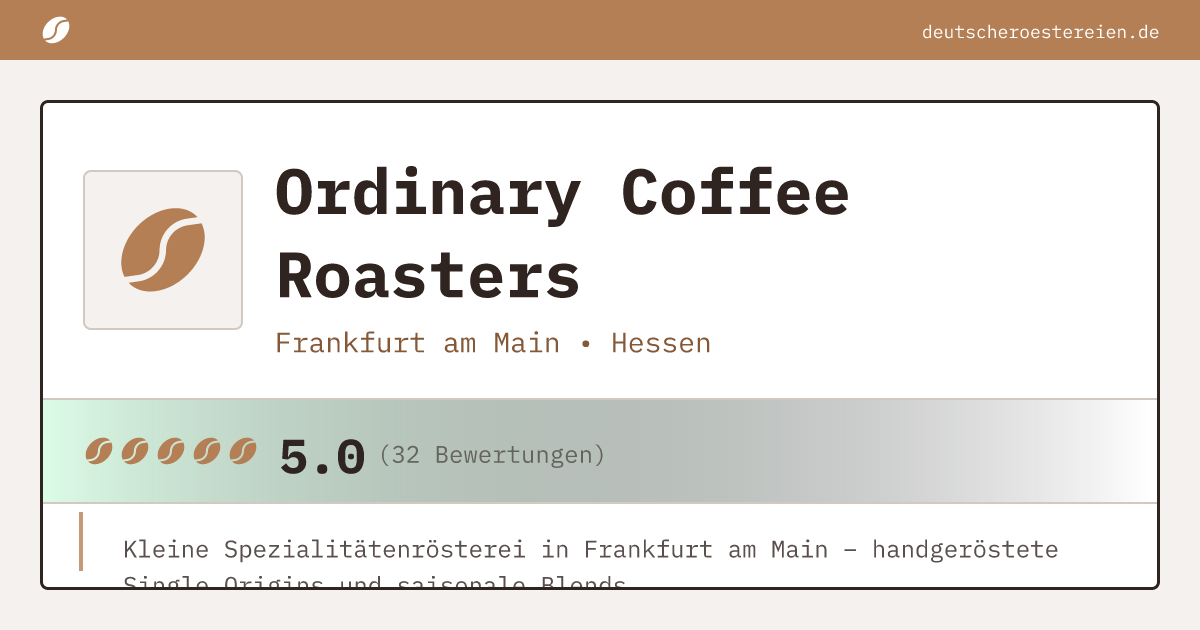 Logo of Ordinary Coffee Roasters