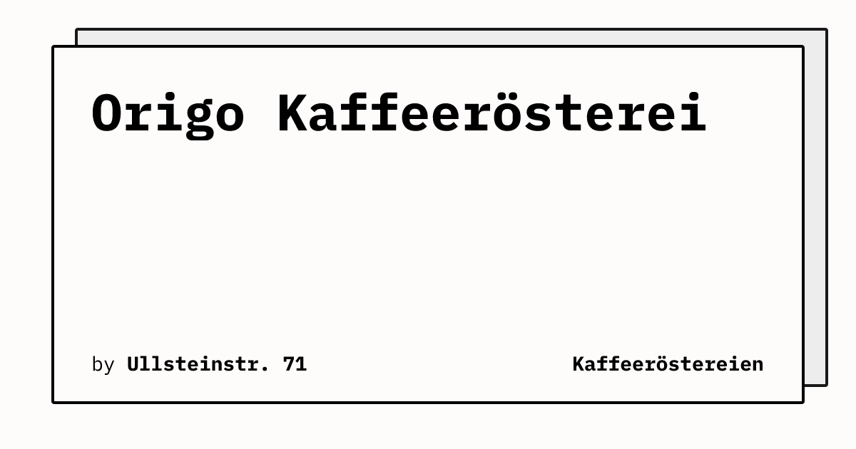 Bild von Origo Kaffeerösterei