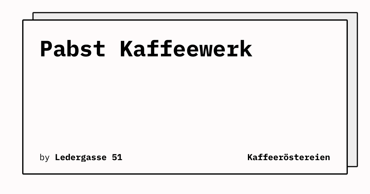 Bild von Pabst Kaffeewerk