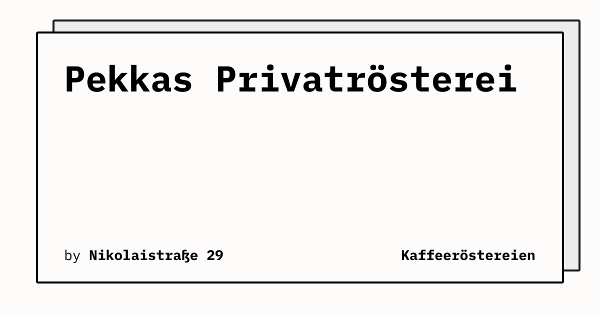 Bild von Pekkas Privatrösterei