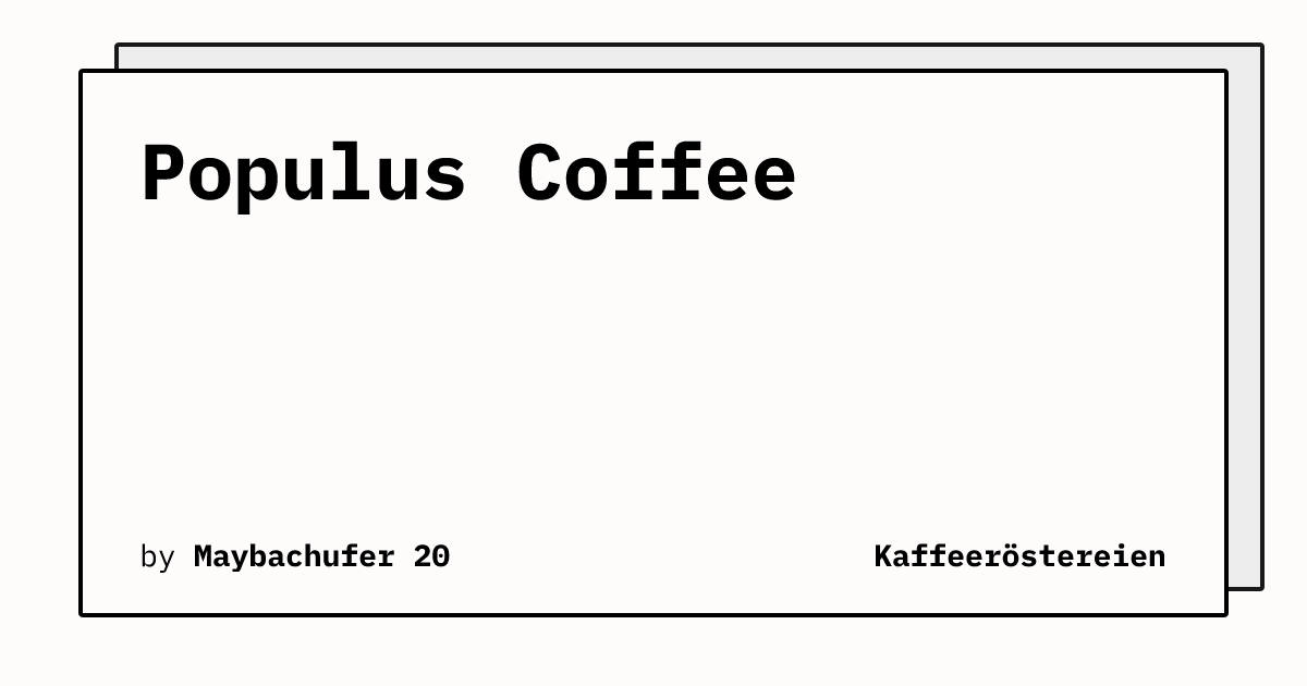 Bild von Populus Coffee