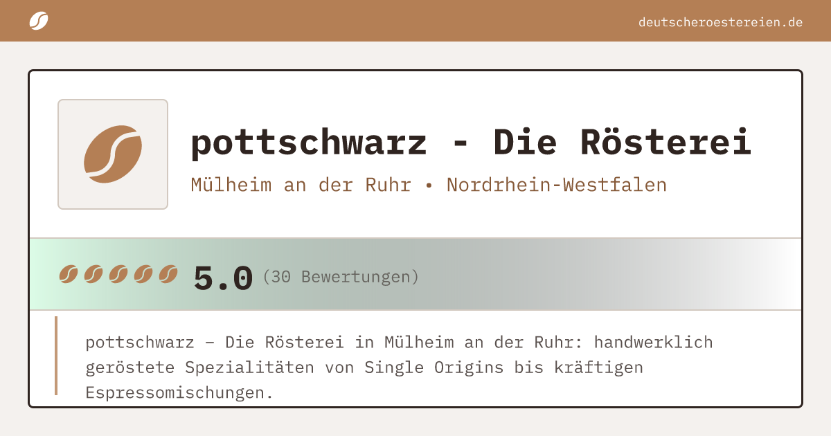 Bild von pottschwarz - Die Rösterei