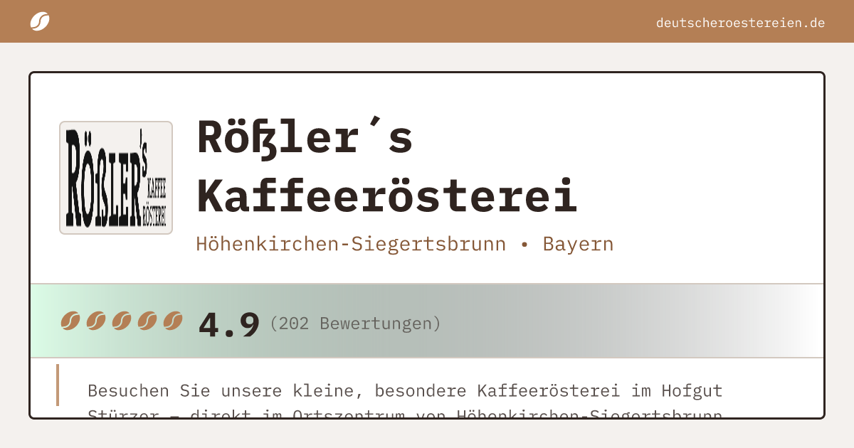 Logo of Rößler´s Kaffeerösterei