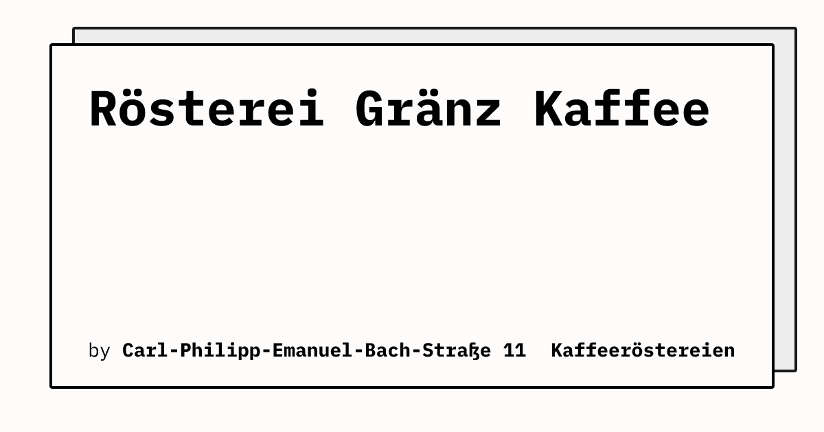 Bild von Rösterei Gränz Kaffee