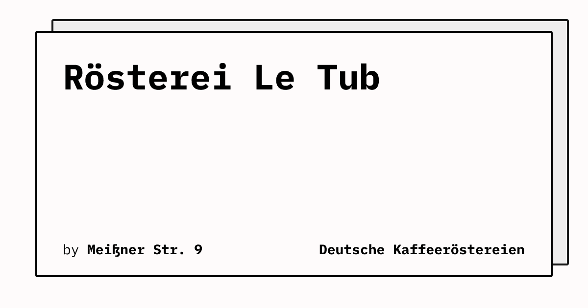 Bild von Rösterei Le Tub