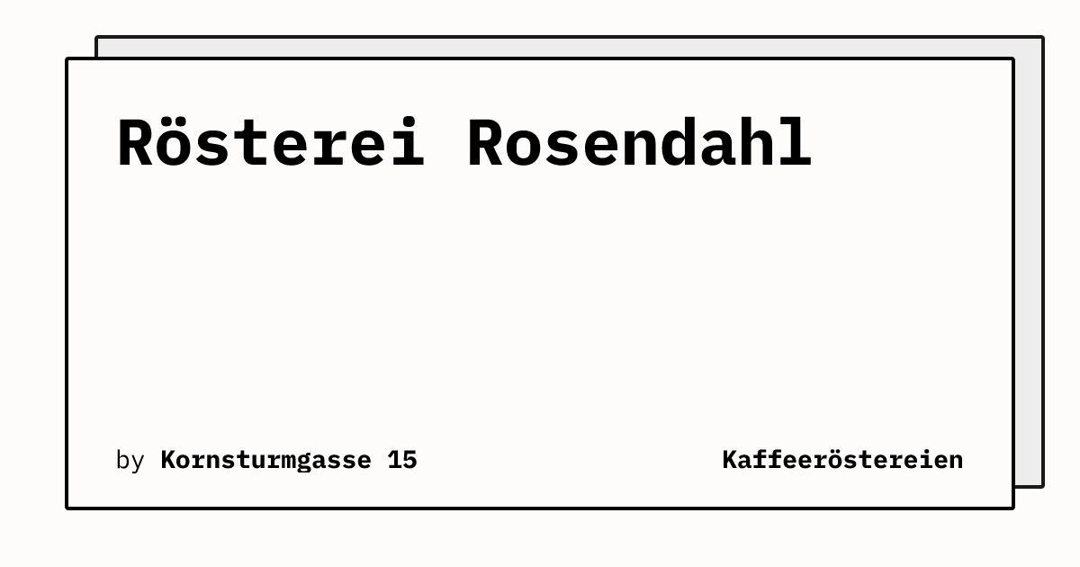 Bild von Rösterei Rosendahl