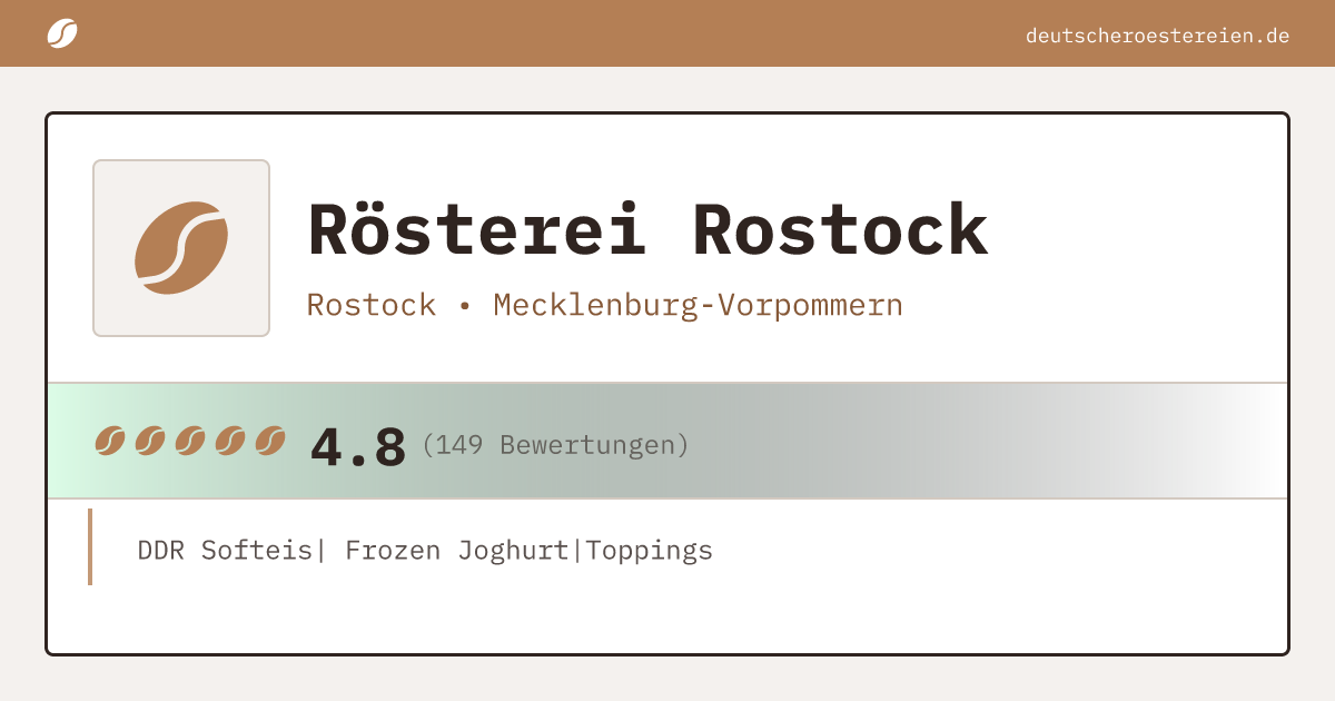 Logo of Rösterei Rostock
