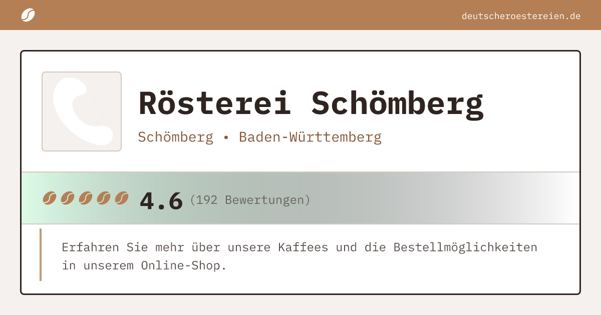 Logo of Rösterei Schömberg