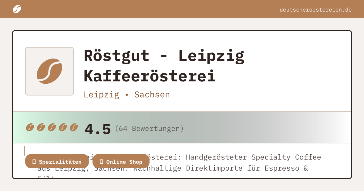 Bild von Röstgut - Leipzig Kaffeerösterei