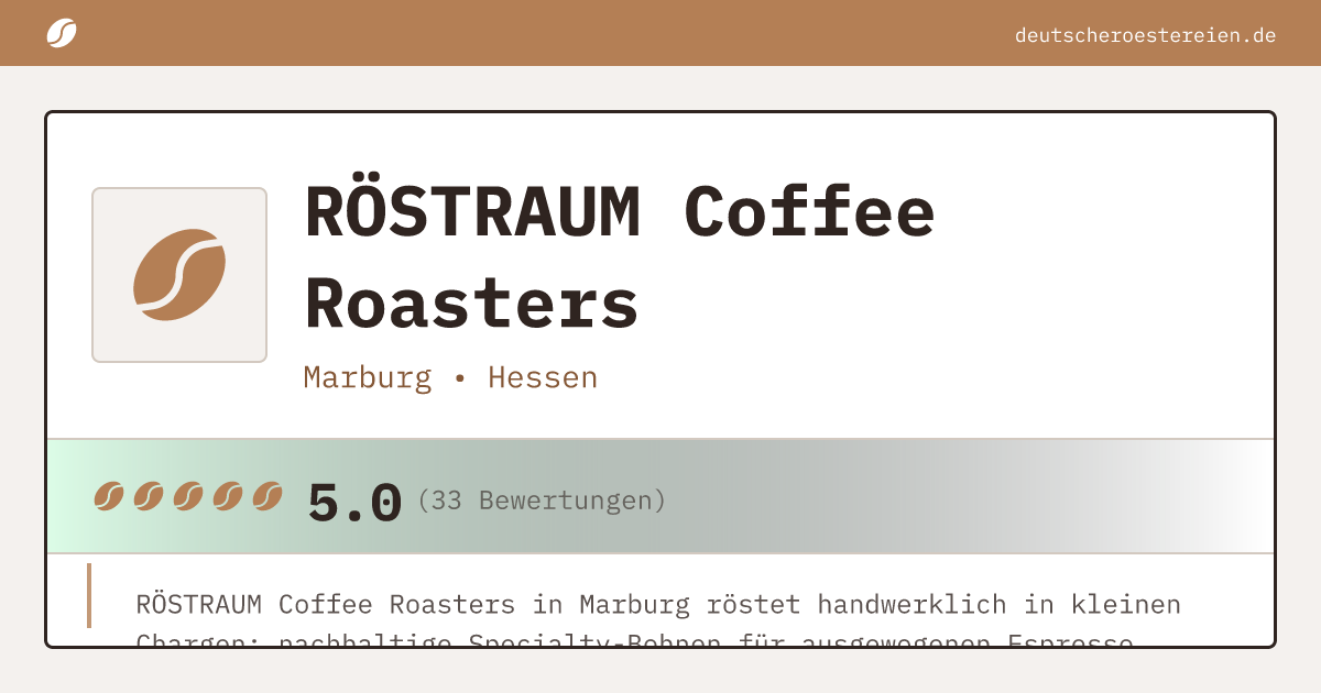 Bild von RÖSTRAUM Coffee Roasters