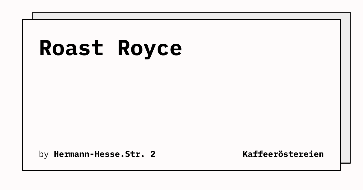 Bild von Roast Royce