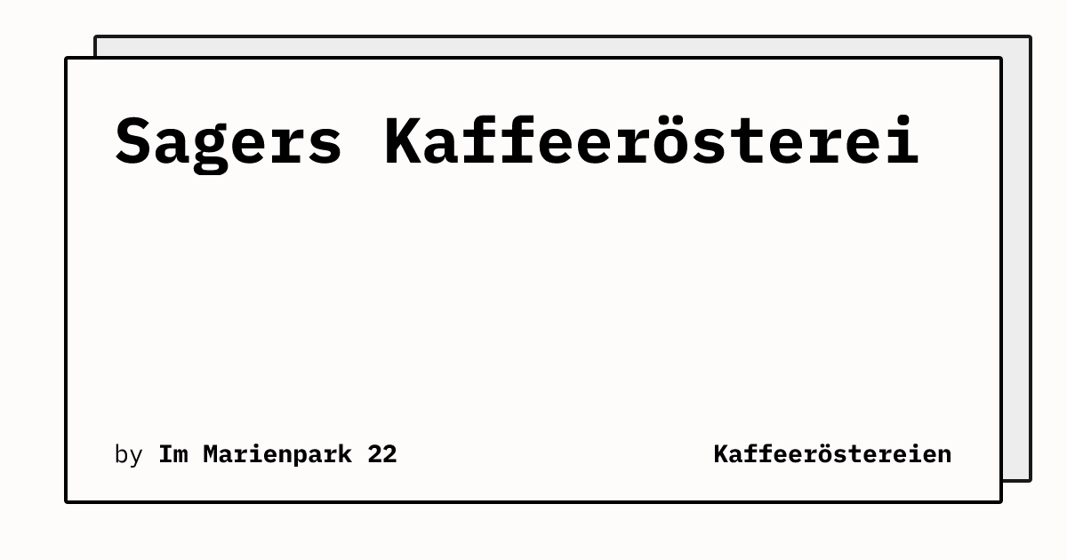 Bild von Sagers Kaffeerösterei