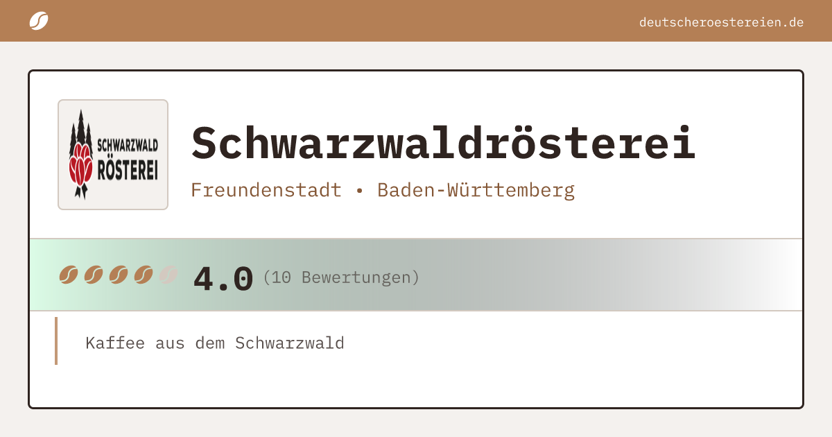 Logo of Schwarzwaldrösterei