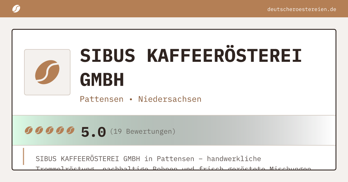 Bild von SIBUS KAFFEERÖSTEREI GMBH