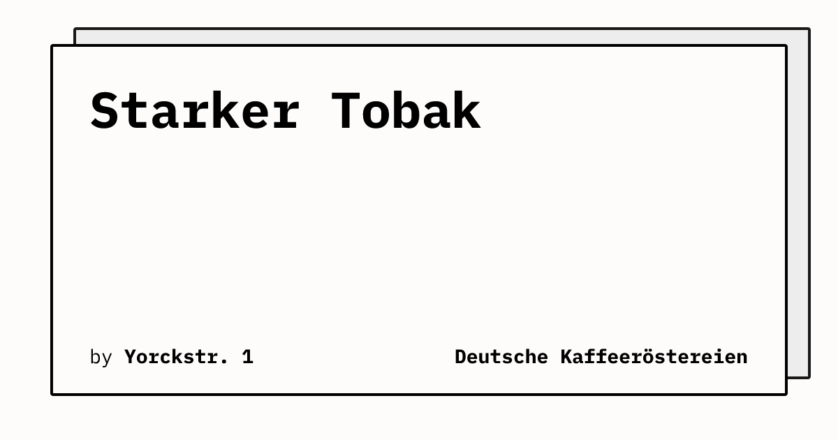 Bild von Starker Tobak