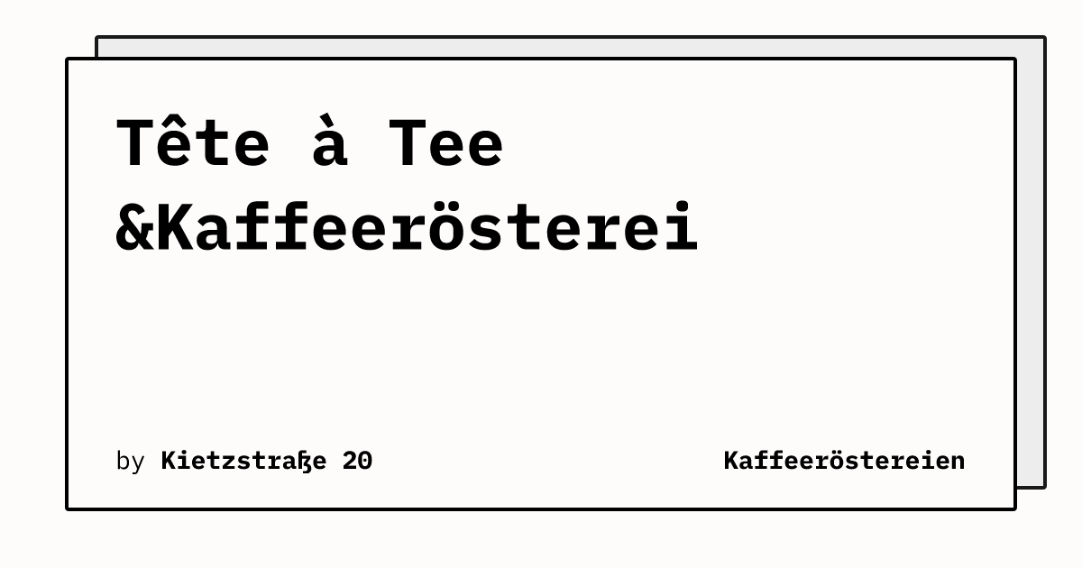 Bild von Tête à Tee &Kaffeerösterei