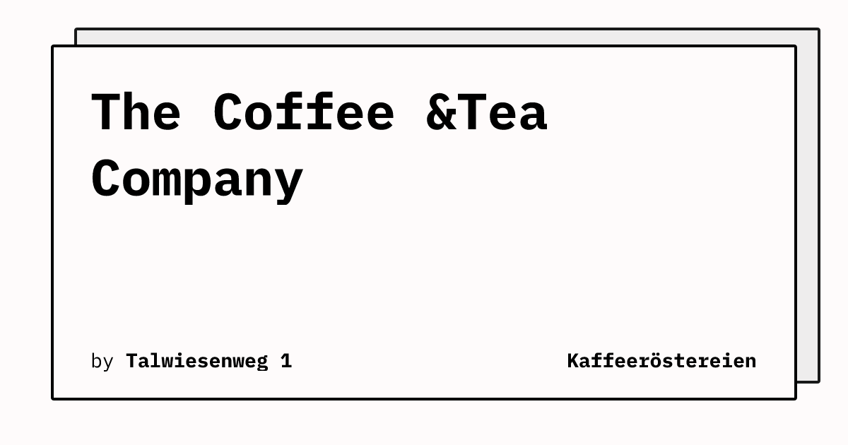 Bild von The Coffee &Tea Company