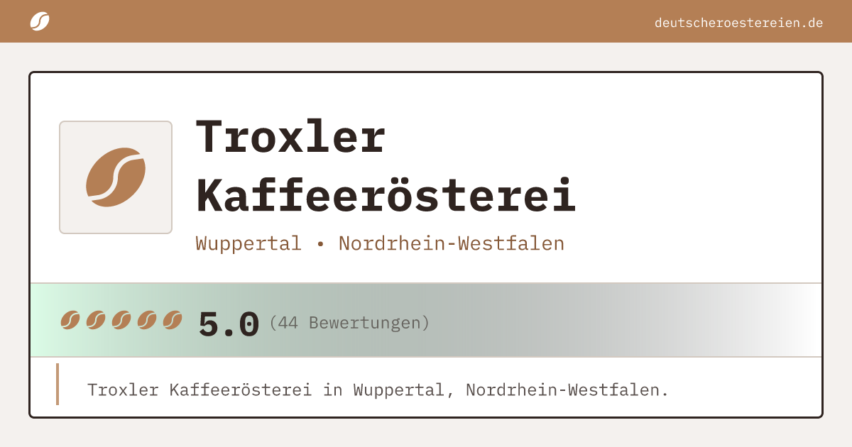 Bild von Troxler Kaffeerösterei
