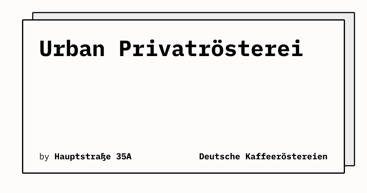 Bild von Urban Privatrösterei