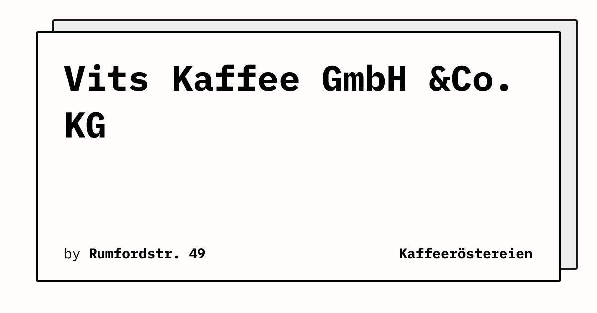 Bild von Vits Kaffee GmbH &Co. KG